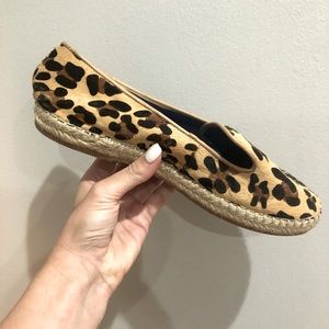 Jeffrey Campbell Leopard espadrille flat loafers